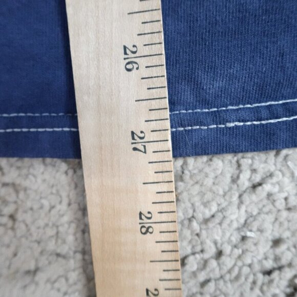 Vintage The Mountain Shirt Medium Blue American Flag Wolves Jeremy Paul 2001 - Picture 6 of 7